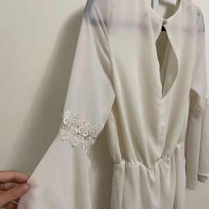 Stunning off-white summer romper